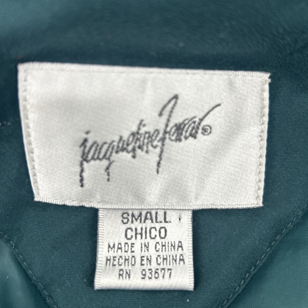 Jacqueline Ferrar Jacket Coat Women's Small Green Casual Lined Removable Hood - Picture 7 of 16